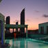 chill at our outdoor pool at night